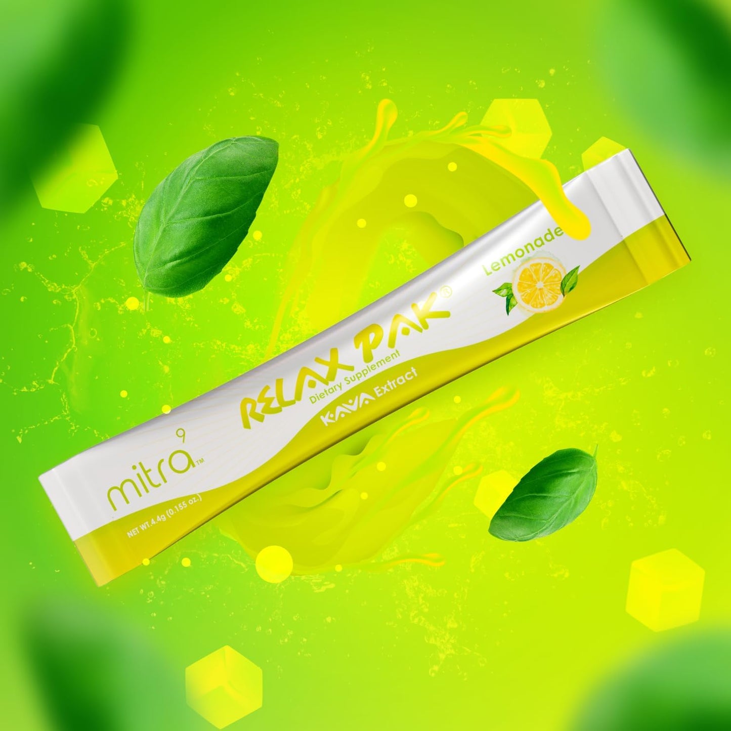 Mitra9 Lemonade Kava Extract Powder Packets - RelaxPak for Calm & Clarity | Mood Enhancer | Plant Based | Easy Open Single-Serving Stick (5)