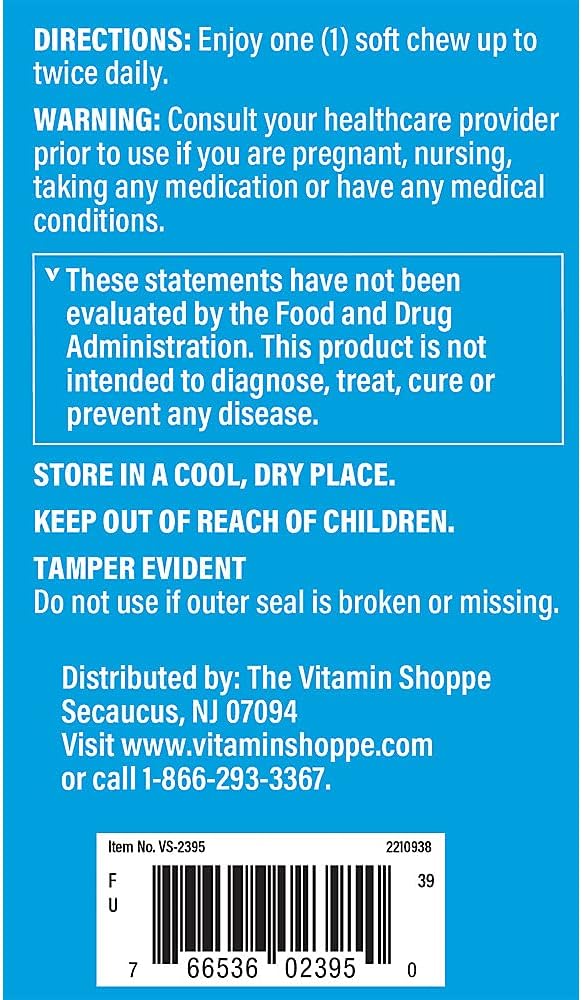 Mixed Berry Biotin Soft Chews - 5,000mcg for Hair, Skin & Nails - 60 Chews - The Vitamin Shoppe