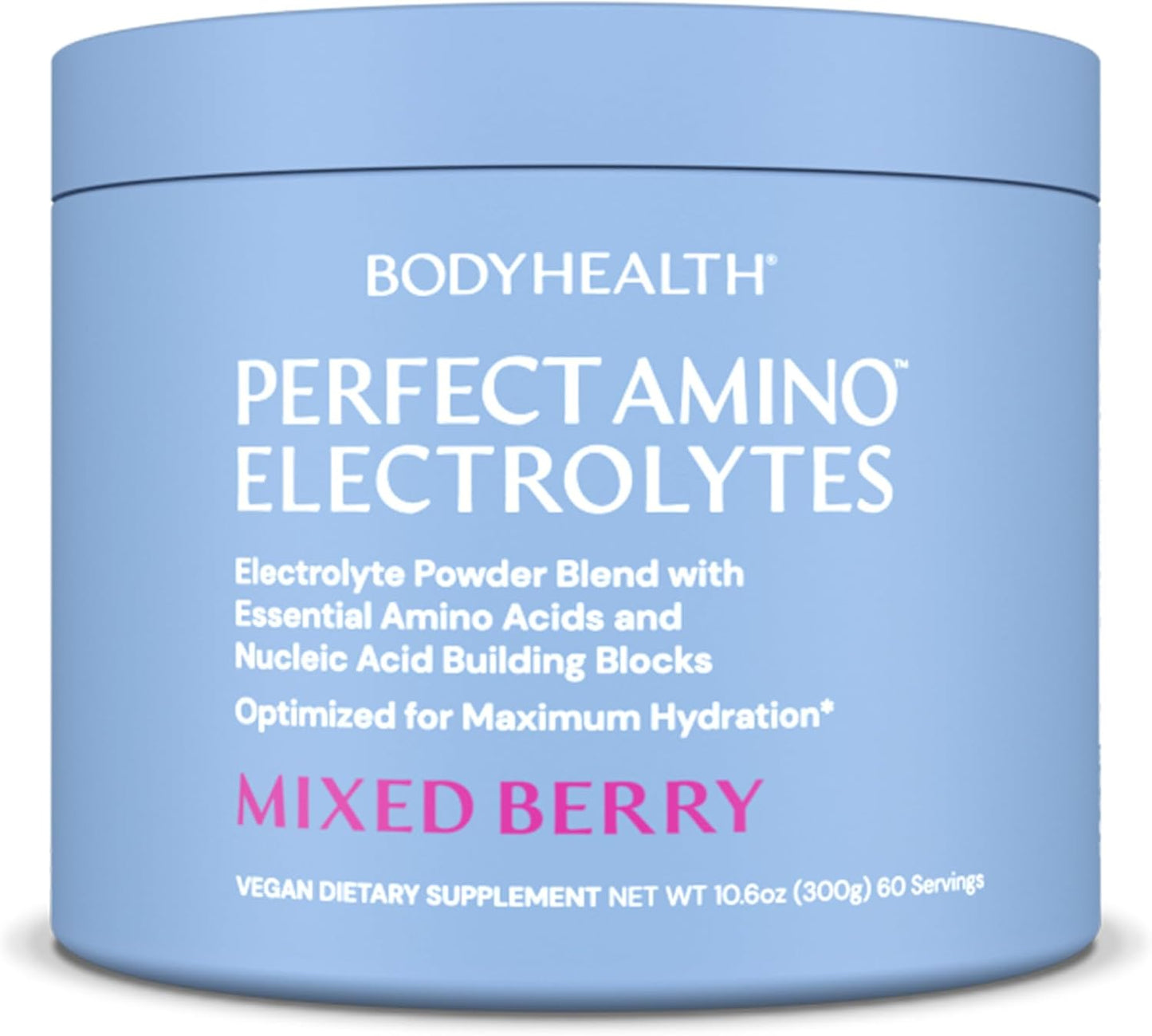 Mixed Berry Electrolyte Powder for Keto Fasting & Hydration - No Sugar, Sugar Free, with Trace Minerals - 60 Servings