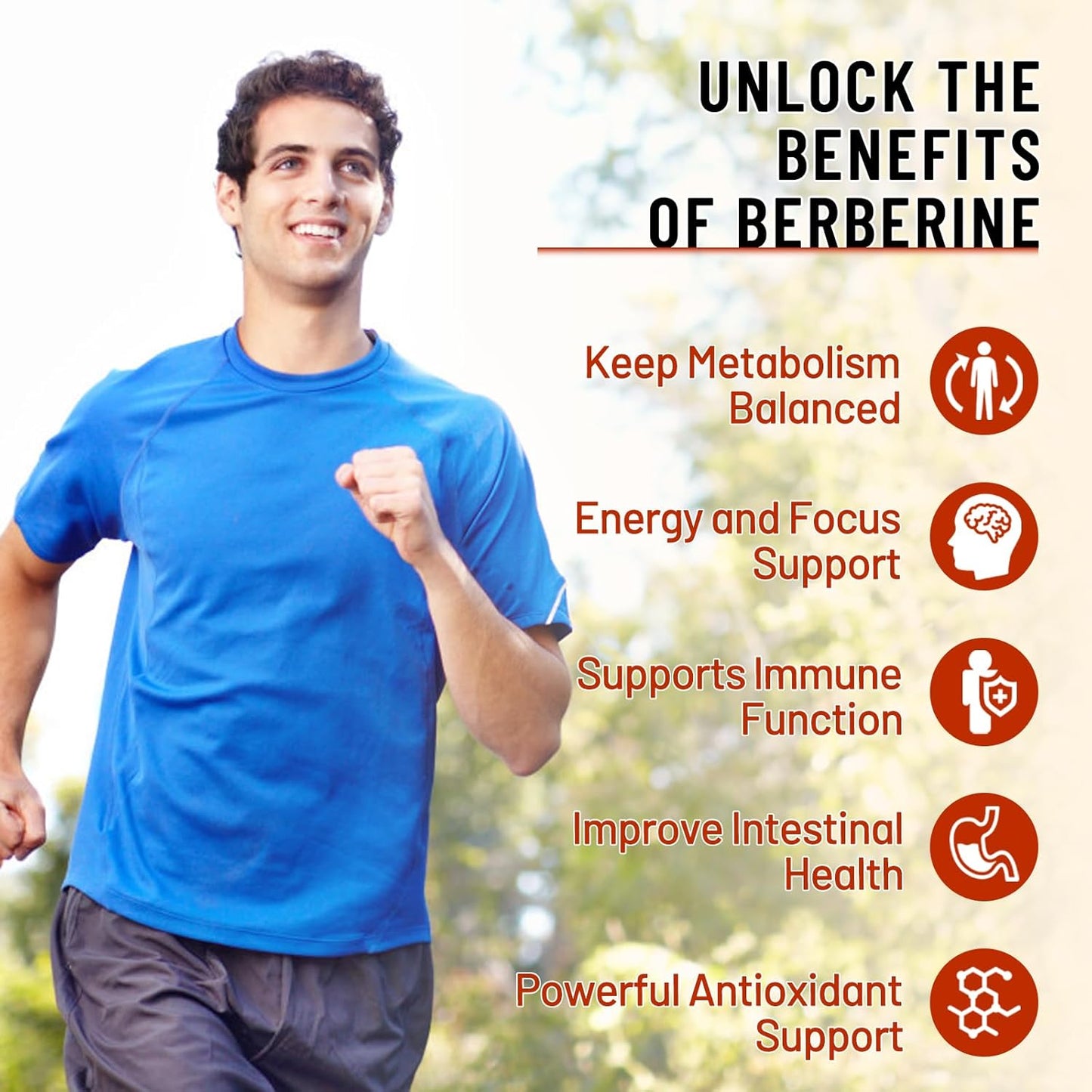 Mixed Berry Flavored Berberine Gummies with Ceylon Cinnamon, Magnesium Citrate, Milk Thistle - 60 Count for Adults and Kids