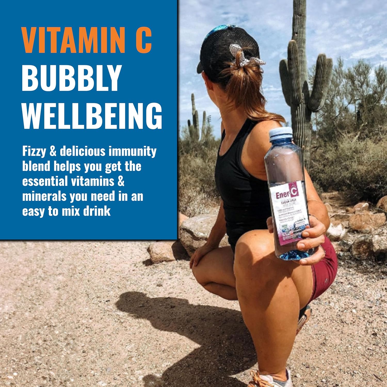 Mixed Berry & Orange Ener-C Sugar-Free Drink Mix with 1000mg Vitamin C - Immunity Support & Electrolytes - Non-GMO Vegan - 60 Pack