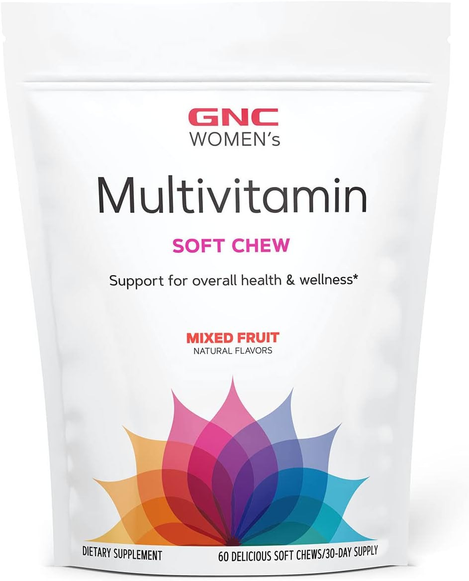 Mixed Fruit GNC Women's Multivitamin Soft Chew - Essential Nutrients for Women's Health and Wellness