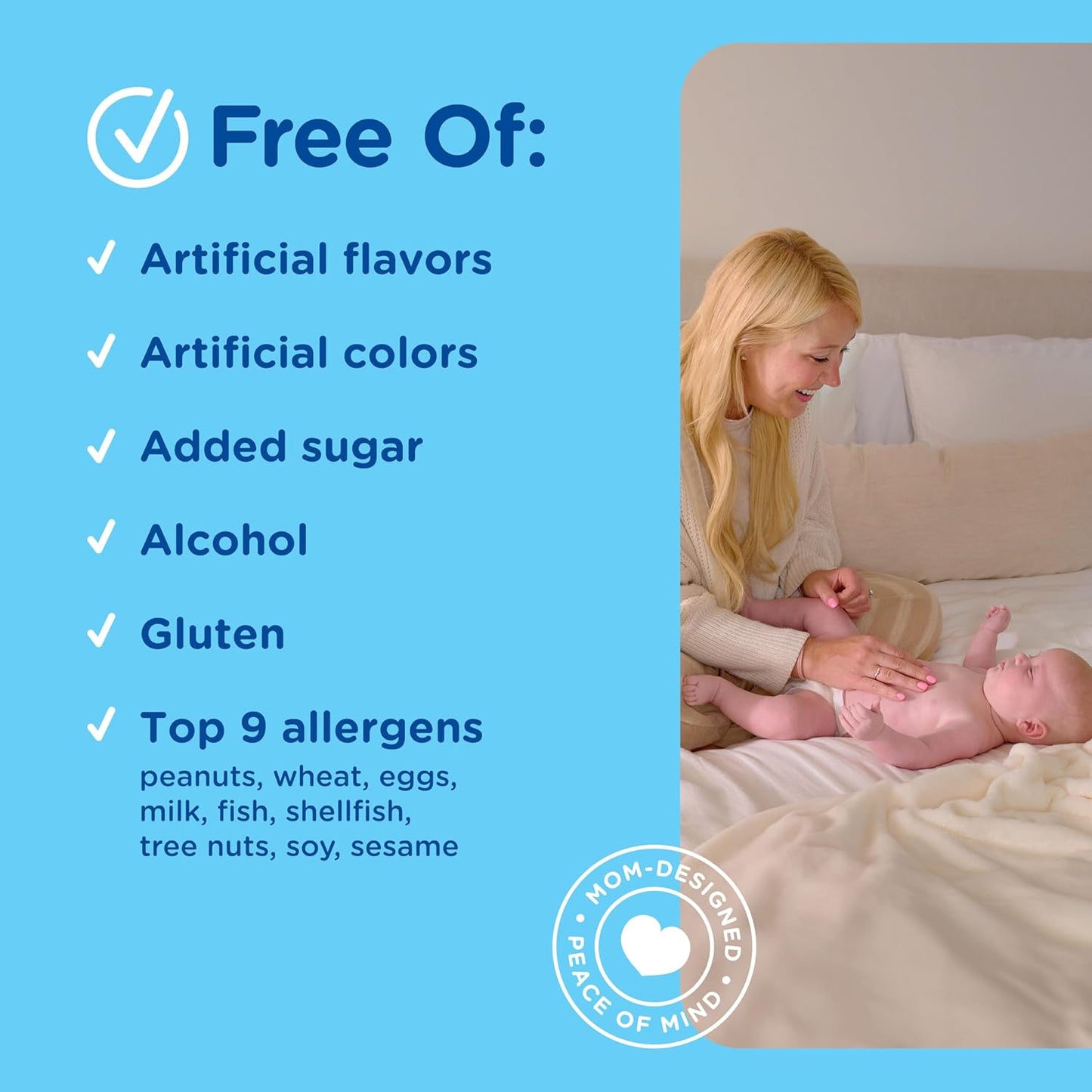Mommy's Bliss Baby Probiotic Drops with Vitamin D - Supports Digestive Health & Immunity - 400IU Vitamin D for Healthy Bone Development - Flavorless - 0.34 Fl Oz
