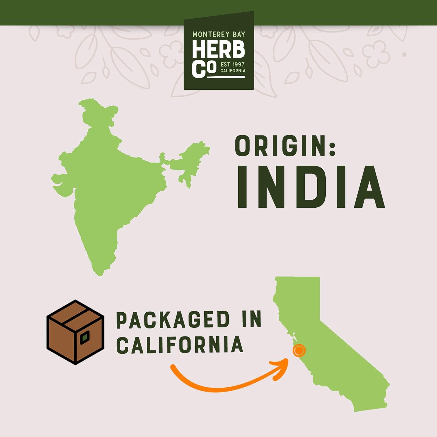 Monterey Bay Herb Co. Ginger Root Powder - Versatile Pungent Spice for Cooking, Bath Soaks & Body Scrubs - 1 lb Powder