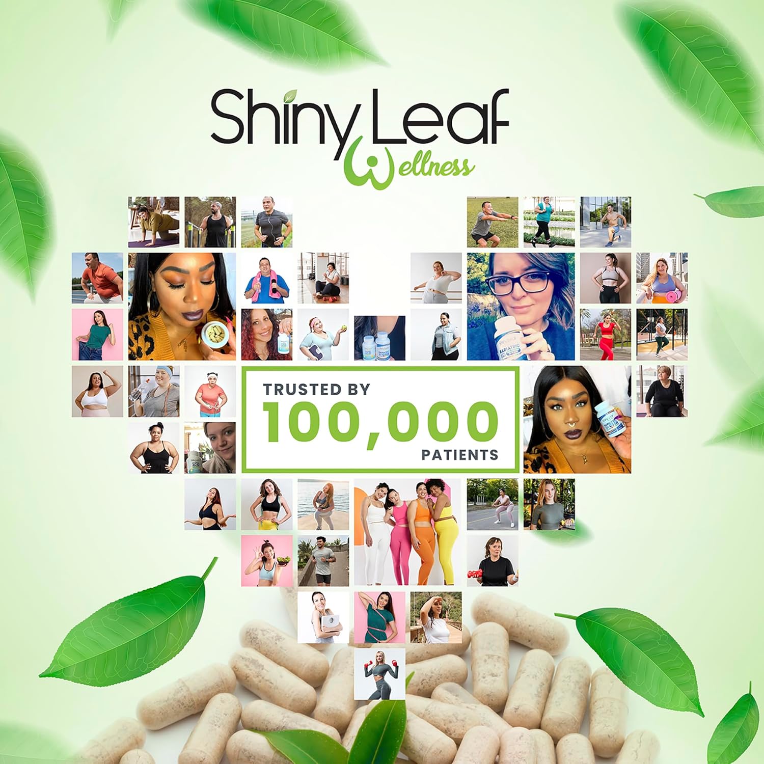 Monthly Supply of Shiny Leaf Bariatric Multivitamin Capsules with Iron for WLS and Bypass Patients