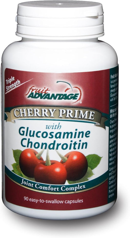 Montmorency Tart Cherry Extract with Glucosamine & Chondroitin - 90 Capsules for Joint Support