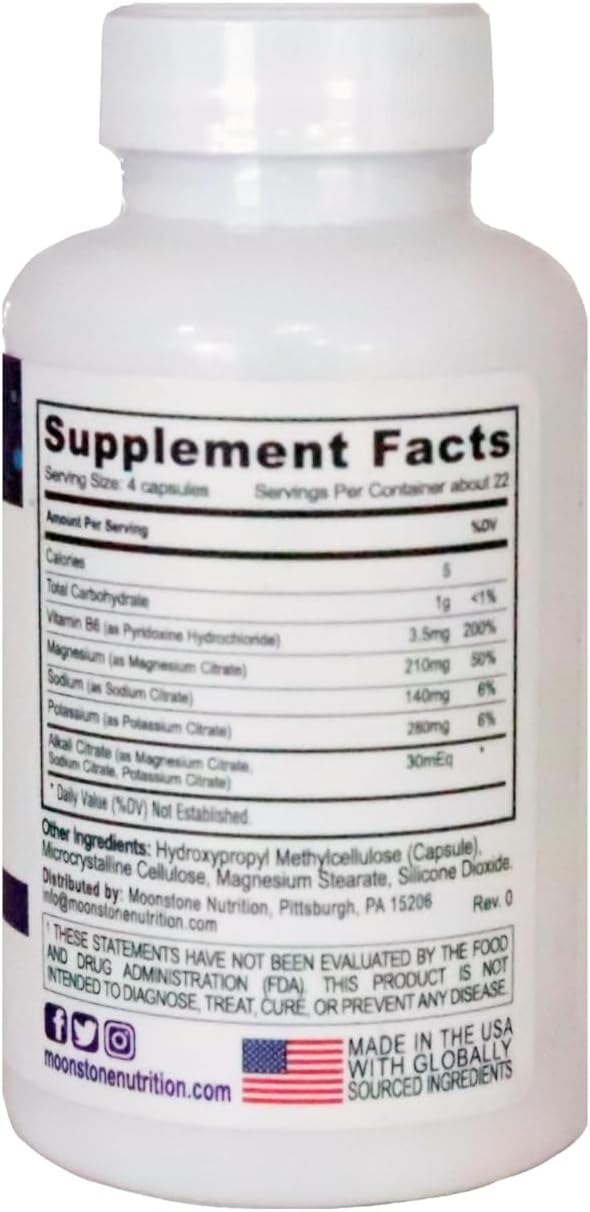 Moonstone Kidney Health Capsules 4 Pack - 90 Capsules per Bottle, 360 Count - 90 Days Supply