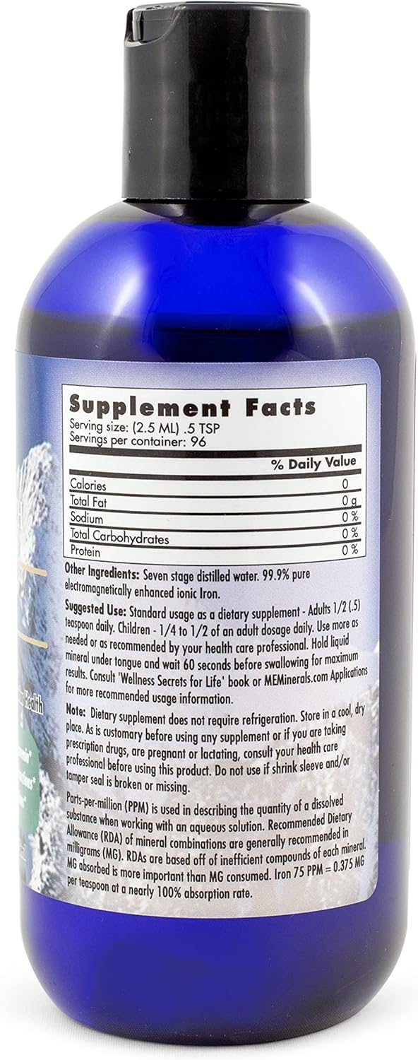 Mother Earth Minerals Angstrom Iron Minerals - 8 oz Bottle