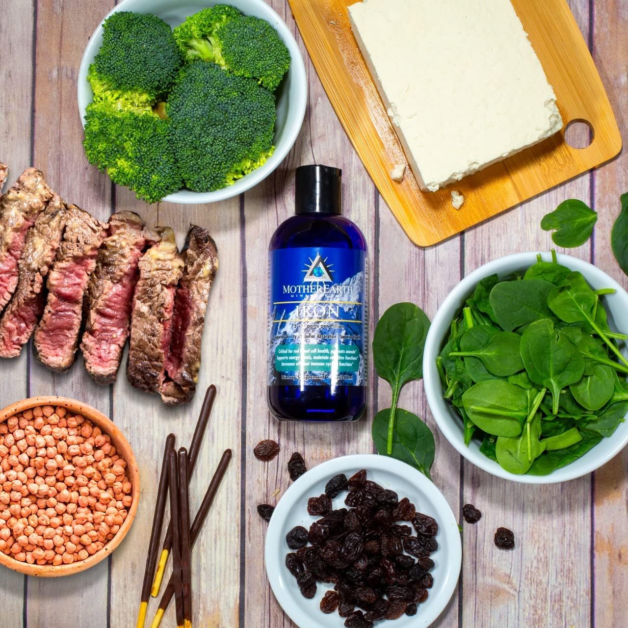 Mother Earth Minerals Angstrom Iron Minerals - 8 oz Bottle