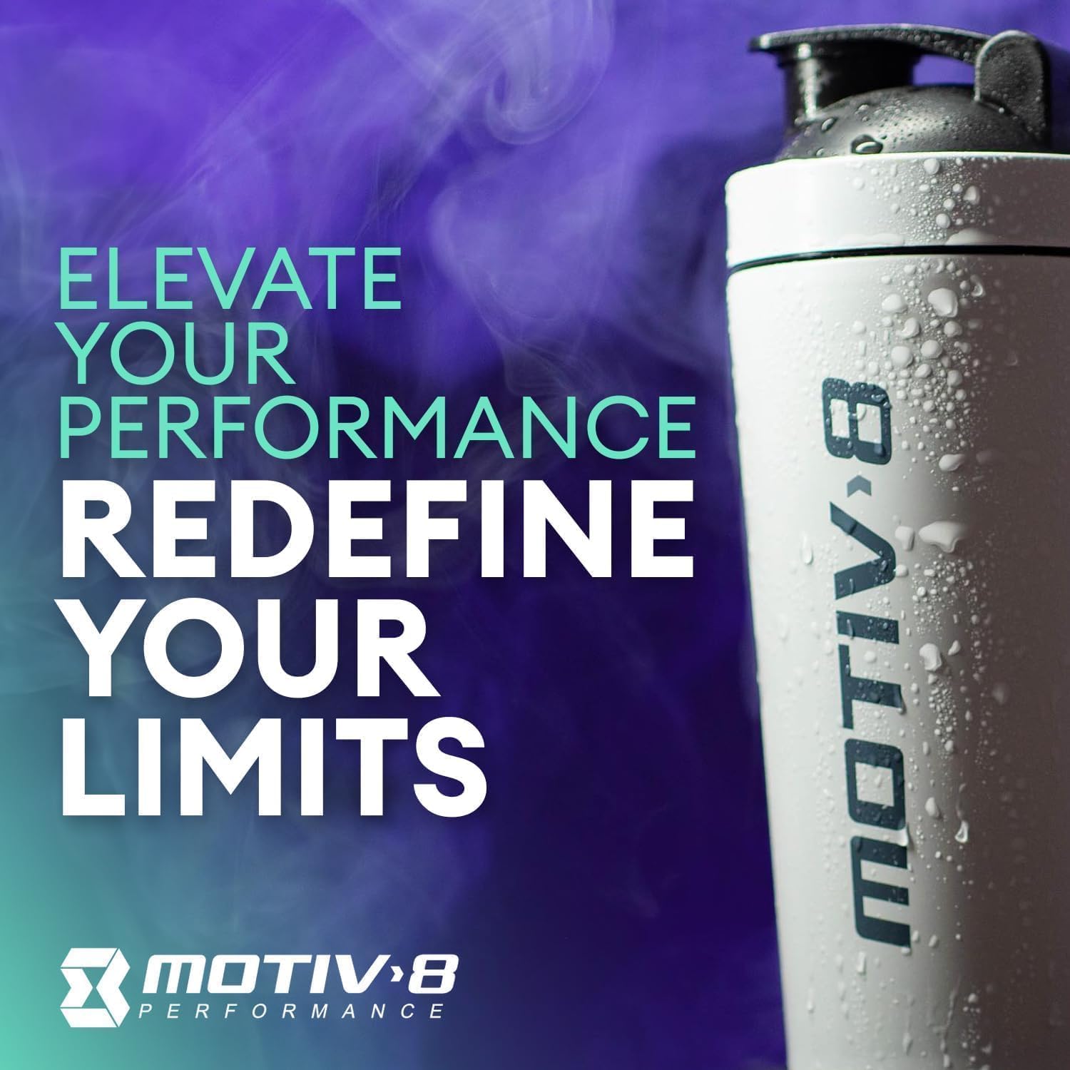 Motiv-8 Sugar-Free Pre-Workout for Energy, Focus, and Mood Enhancement - Watermelon Flavor (30 Servings)