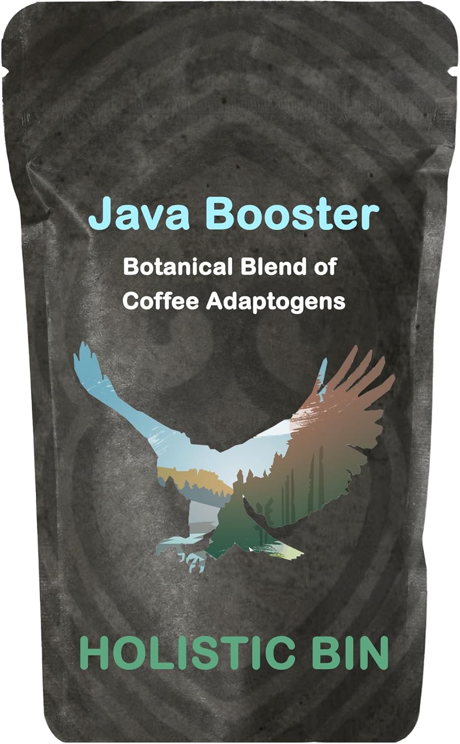 Mountain Eagle Holistic Bin Mushroom Coffee Boost - Adaptogen Add-In with Chaga, Shilajit, & Cacao | Memory & Focus Support