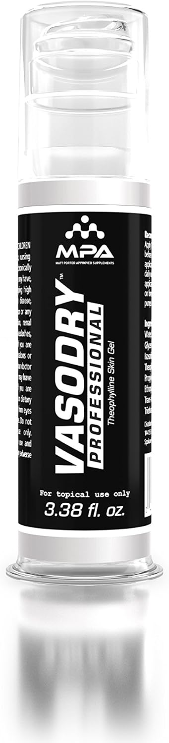 MPA VasoDry Professional Topical Water Loss Diuretic Sweat Enhancer 3.38fl oz
