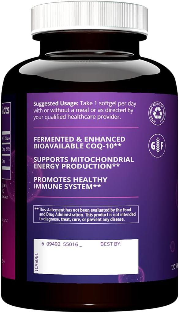 MRM CoQ-10 100mg Softgels with PEL Delivery System - 60 Count, Ubiquinone Formula - BoostGo Australia