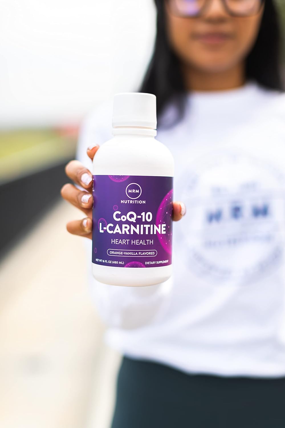 MRM Nutrition CoQ-10 L-Carnitine Liquid Supplement - Orange-Vanilla Flavor - Boost Energy & Antioxidants - 32 Servings - BoostGo Australia