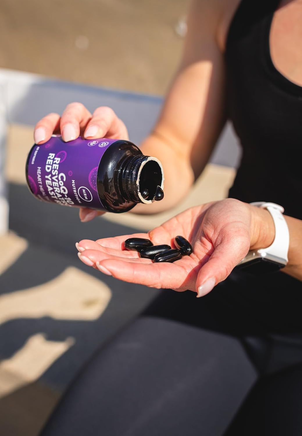 MRM Nutrition CoQ-10 Resveratrol Red Yeast Rice Capsules for Heart Health & Aging - Gluten-Free (30 Servings)