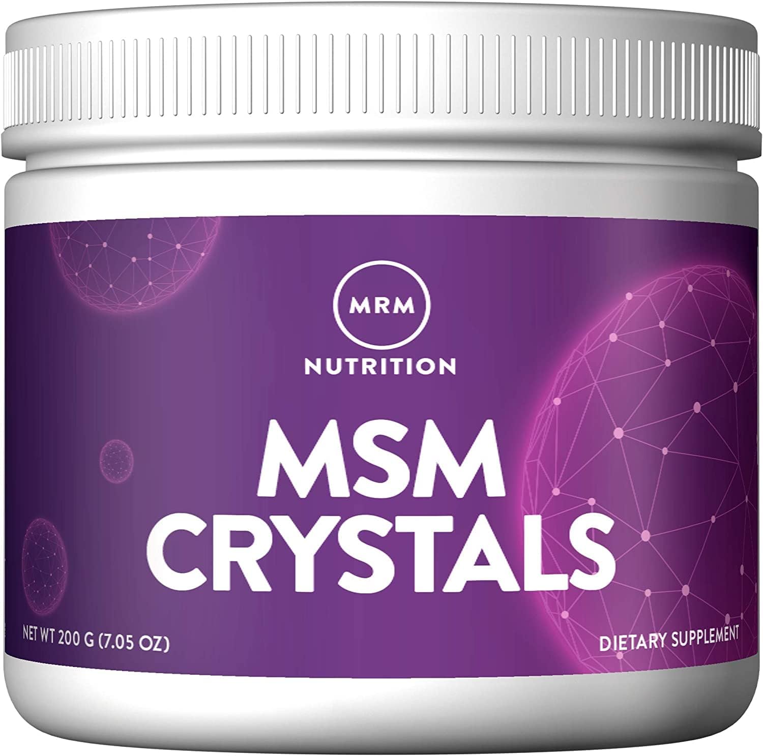MRM Nutrition MSM Crystals Powder | Joint Health Support | Hair, Skin, Nails | Bioavailable Sulfur | Gluten-Free Vegan Supplement | 200 Servings - BoostGo Australia