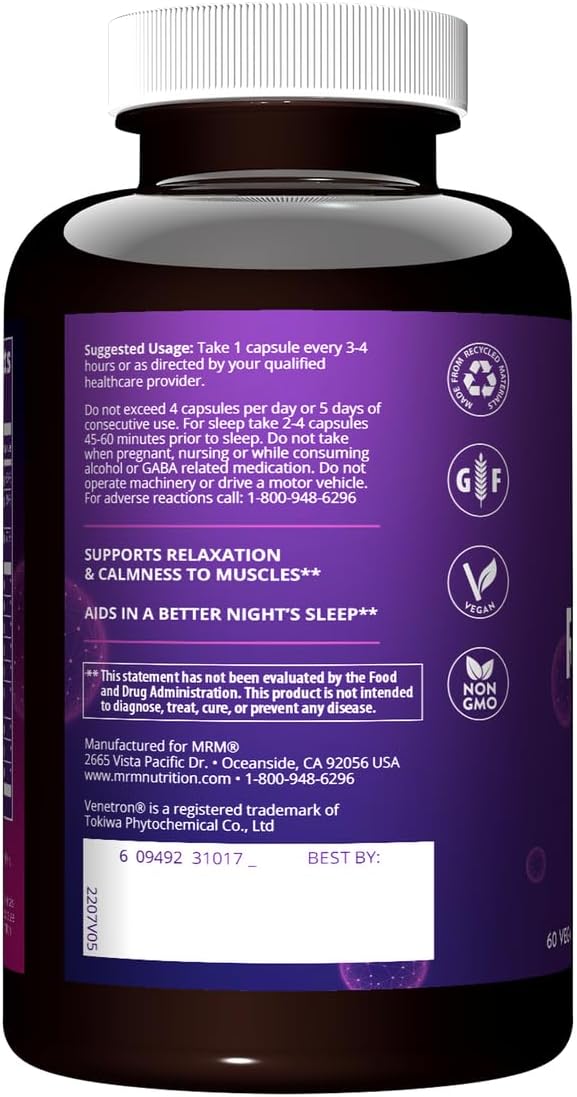 MRM Nutrition Relax-All® | Sleep Aid Supplement with GABA, L-Theanine & Ashwagandha | Non-Habit Forming | Vegan & Gluten Free | 15 Servings - BoostGo Australia