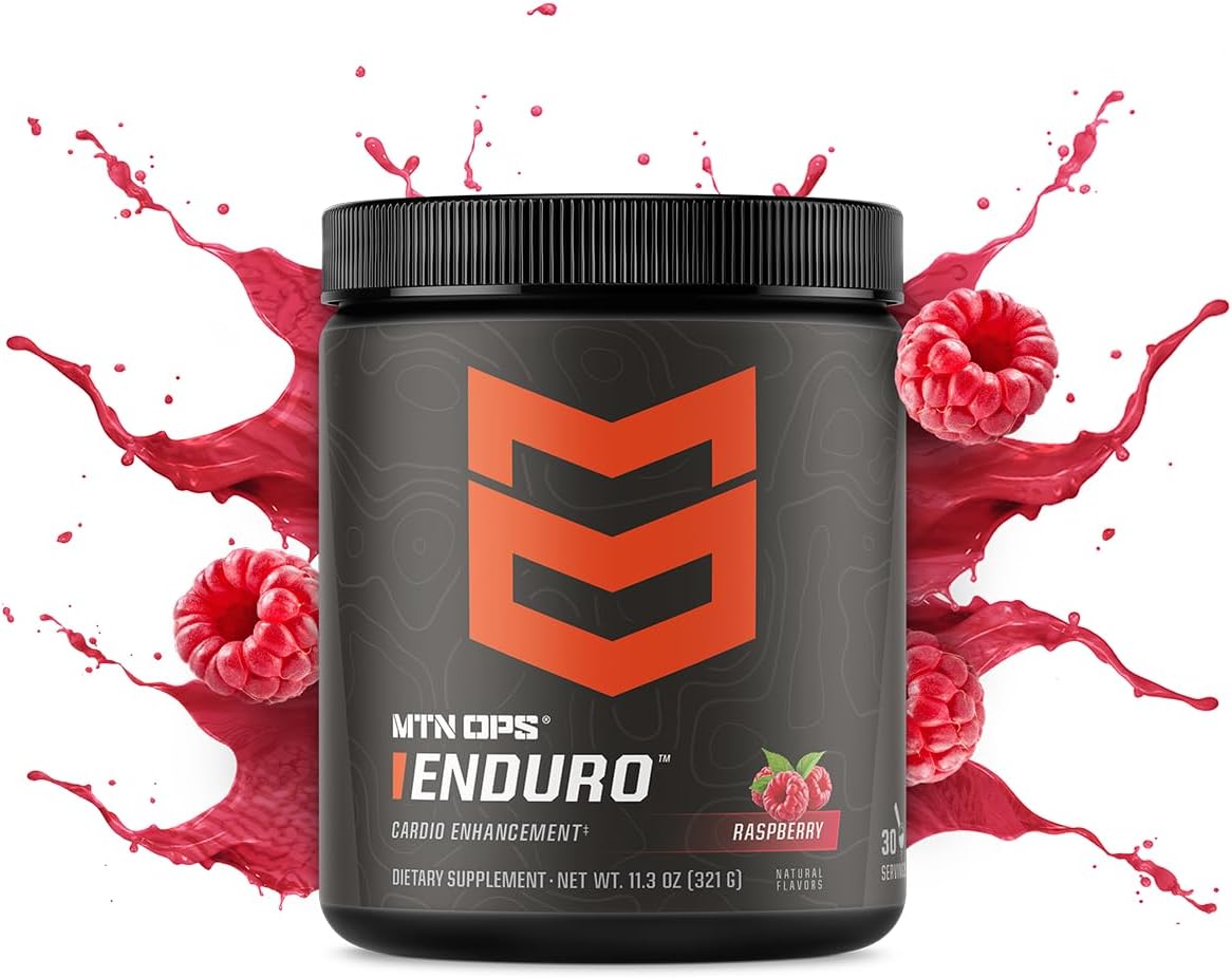 MTN OPS Enduro Nitric Oxide Supplement & Stim-Free Pre Workout - Black Cherry - 30 Servings