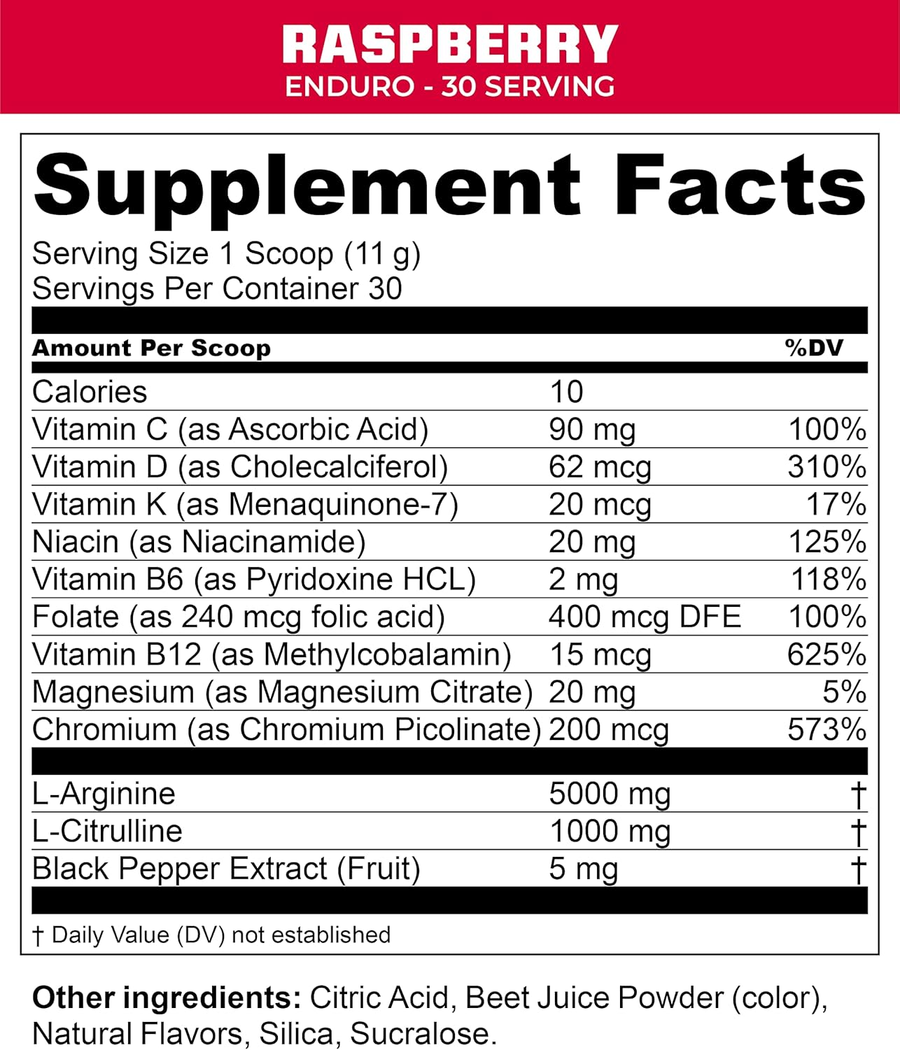 MTN OPS Enduro Trail Packs: Nitric Oxide & Stim-Free Pre Workout - 20 Servings - Magnesium Citrate, Beet Root, Niacinamide - Raspberry Flavor