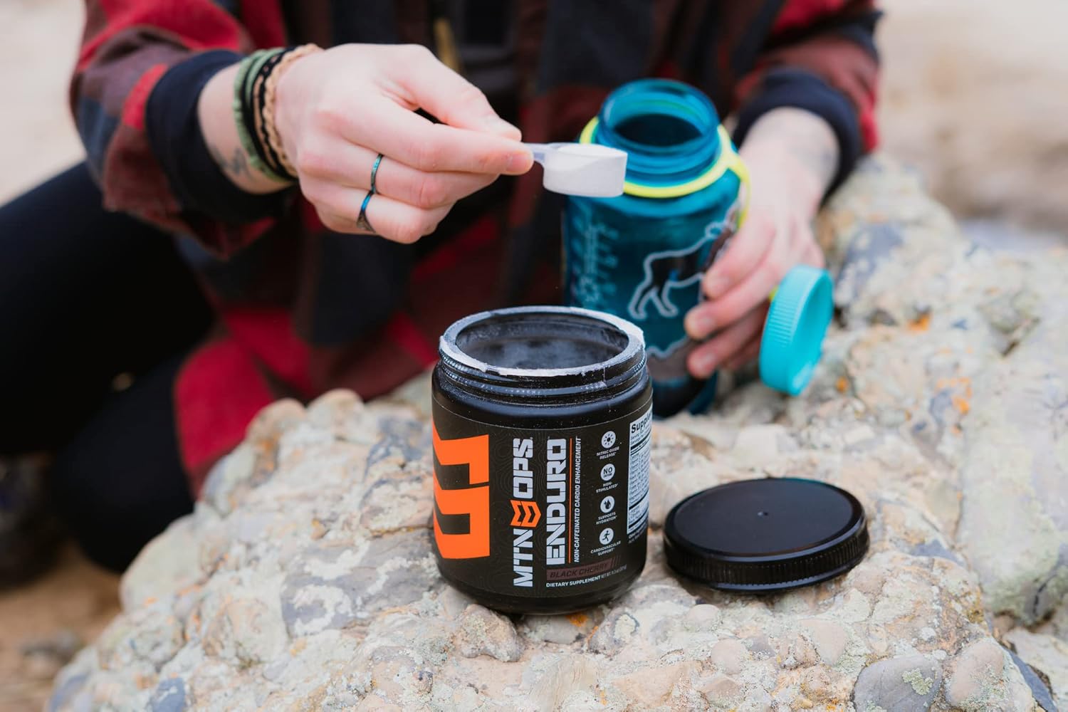 MTN OPS Enduro Trail Packs: Nitric Oxide & Stim-Free Pre Workout - 20 Servings - Magnesium Citrate, Beet Root, Niacinamide - Raspberry Flavor