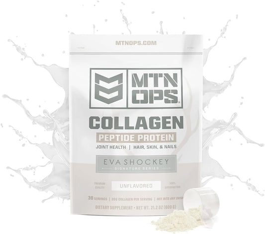 MTN OPS Eva Shockey Collagen Peptide Protein Powder - 20 Servings, 21.2 oz