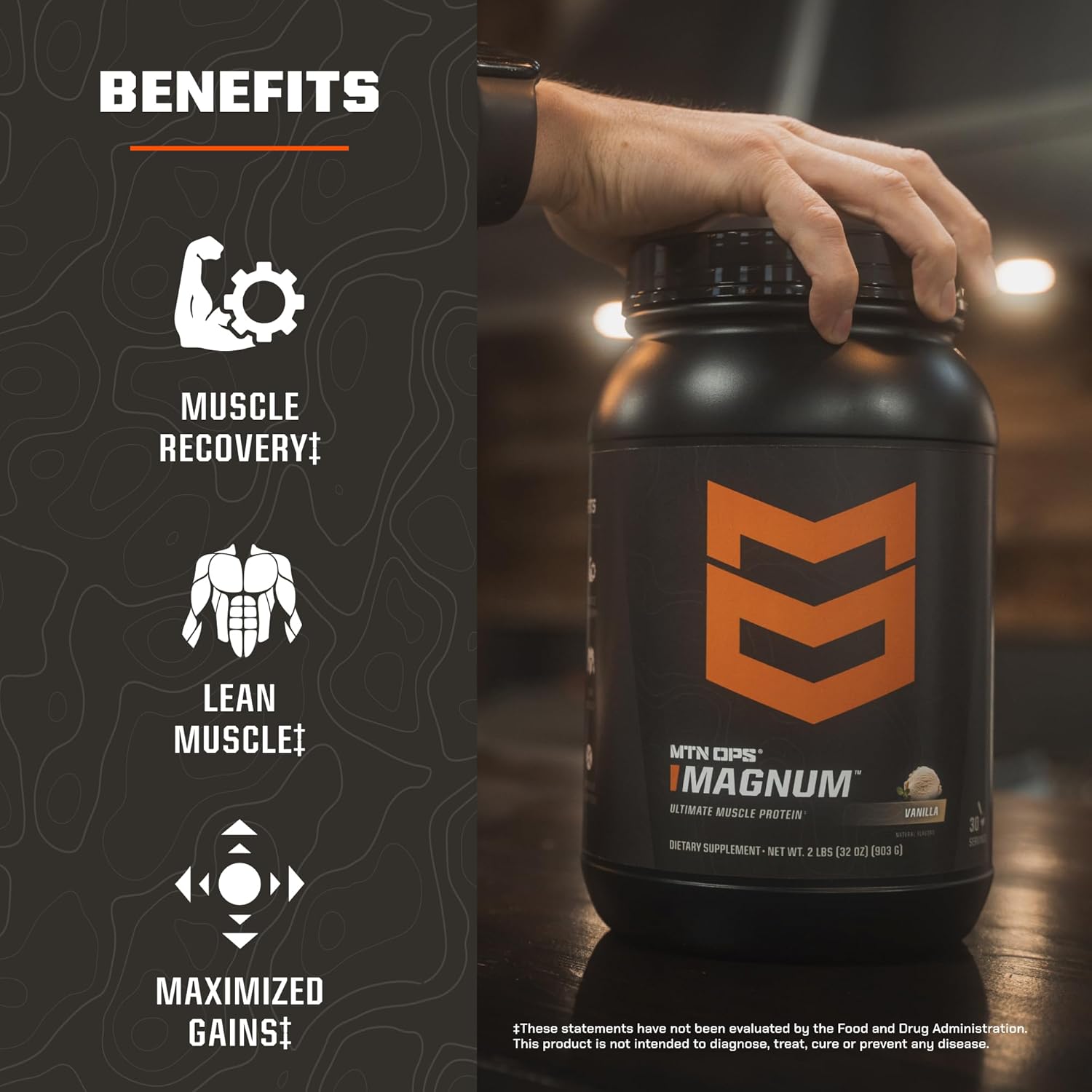 MTN OPS Magnum Peanut Butter Chocolate Whey Isolate Protein Powder - 32 Servings
