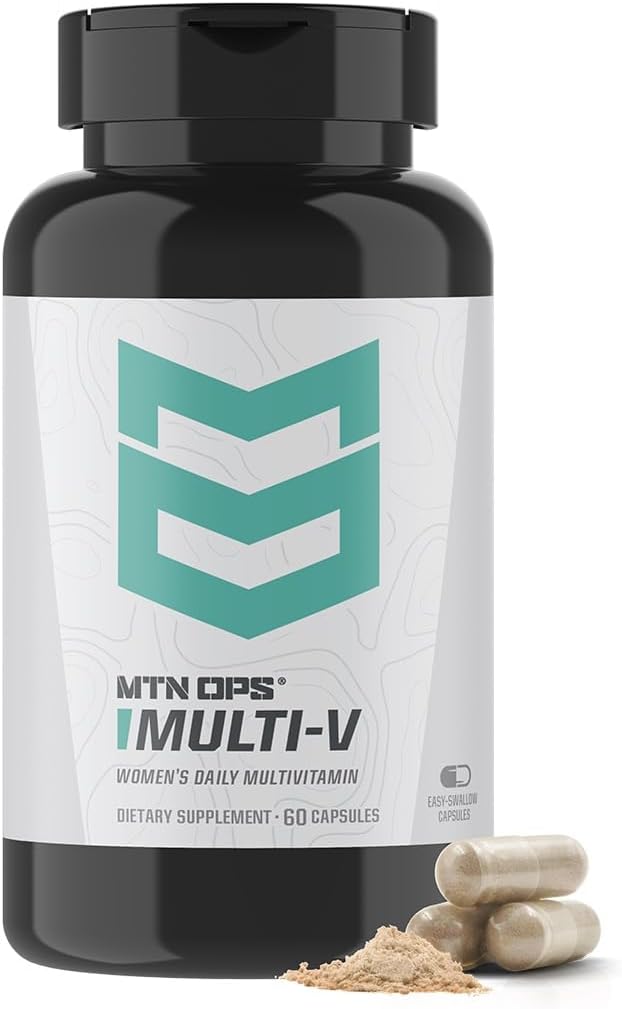 MTN OPS Multi-V Women's Daily Multivitamin Capsules, Vegetarian Formula, 60 Capsules - 30 Day Supply