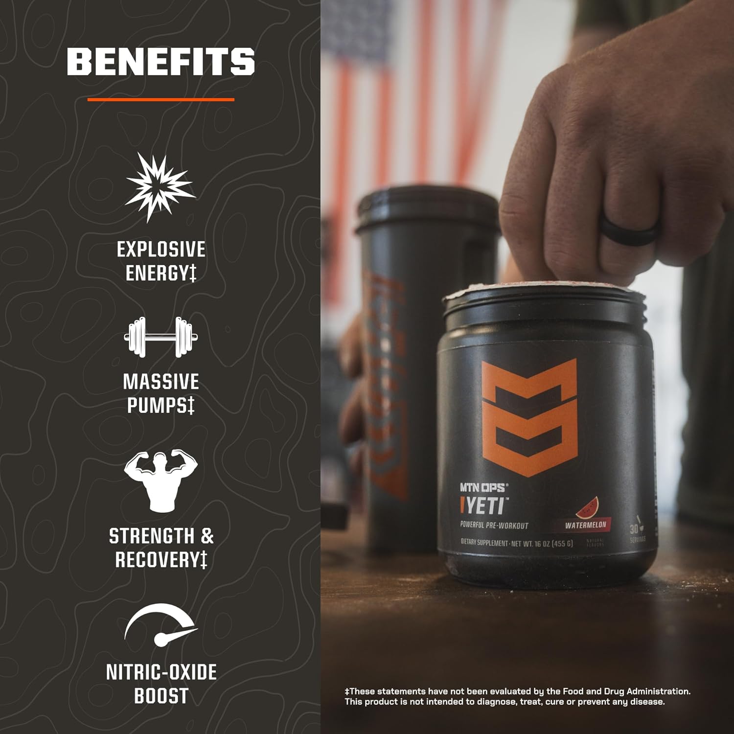 MTN OPS Yeti and BCAA Pineapple Bundle - Energy and Recovery Supplement Pack for Athletes