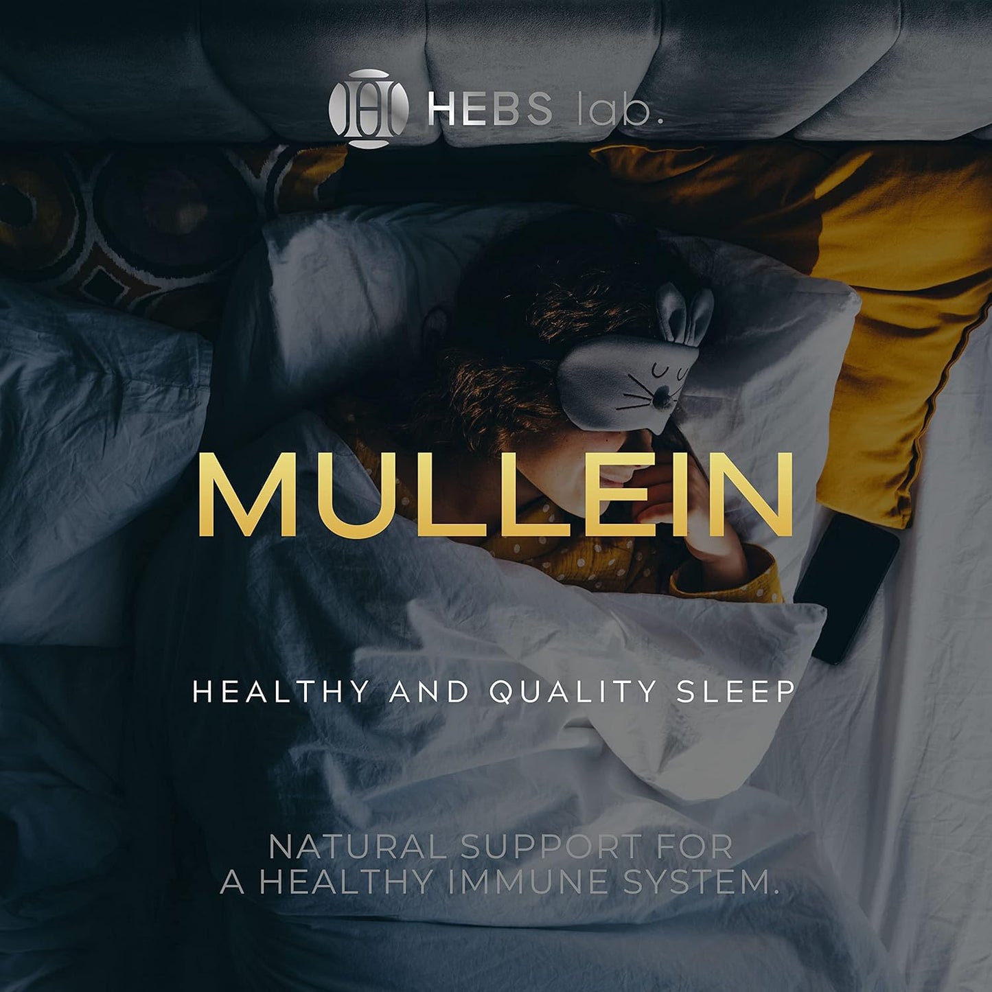 Mullein Leaf Extract and Lions Mane Mushroom Bundle for Respiratory and Brain Support by HEBS LAB