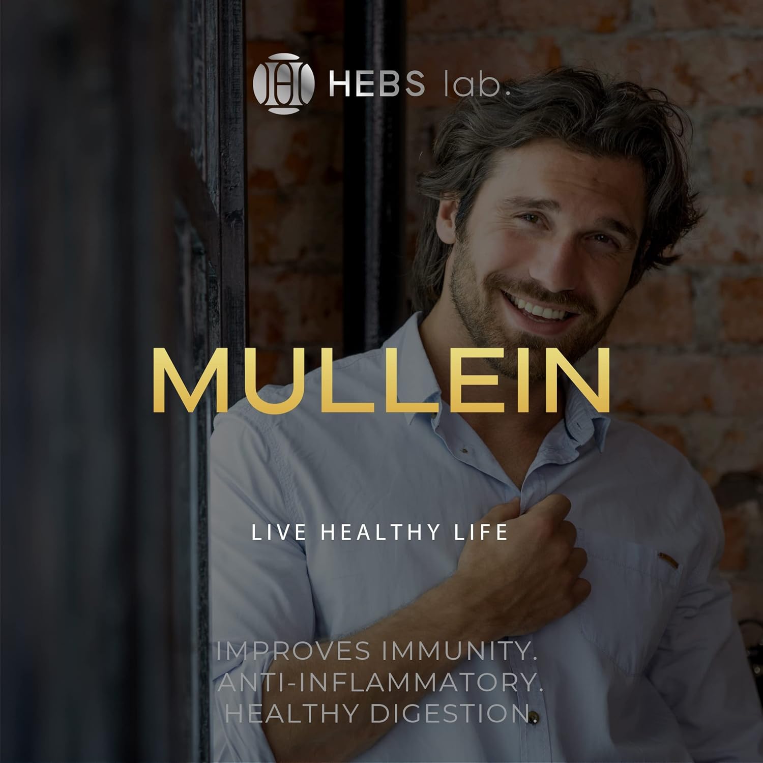 Mullein Leaf Extract and Lions Mane Mushroom Bundle for Respiratory and Brain Support by HEBS LAB