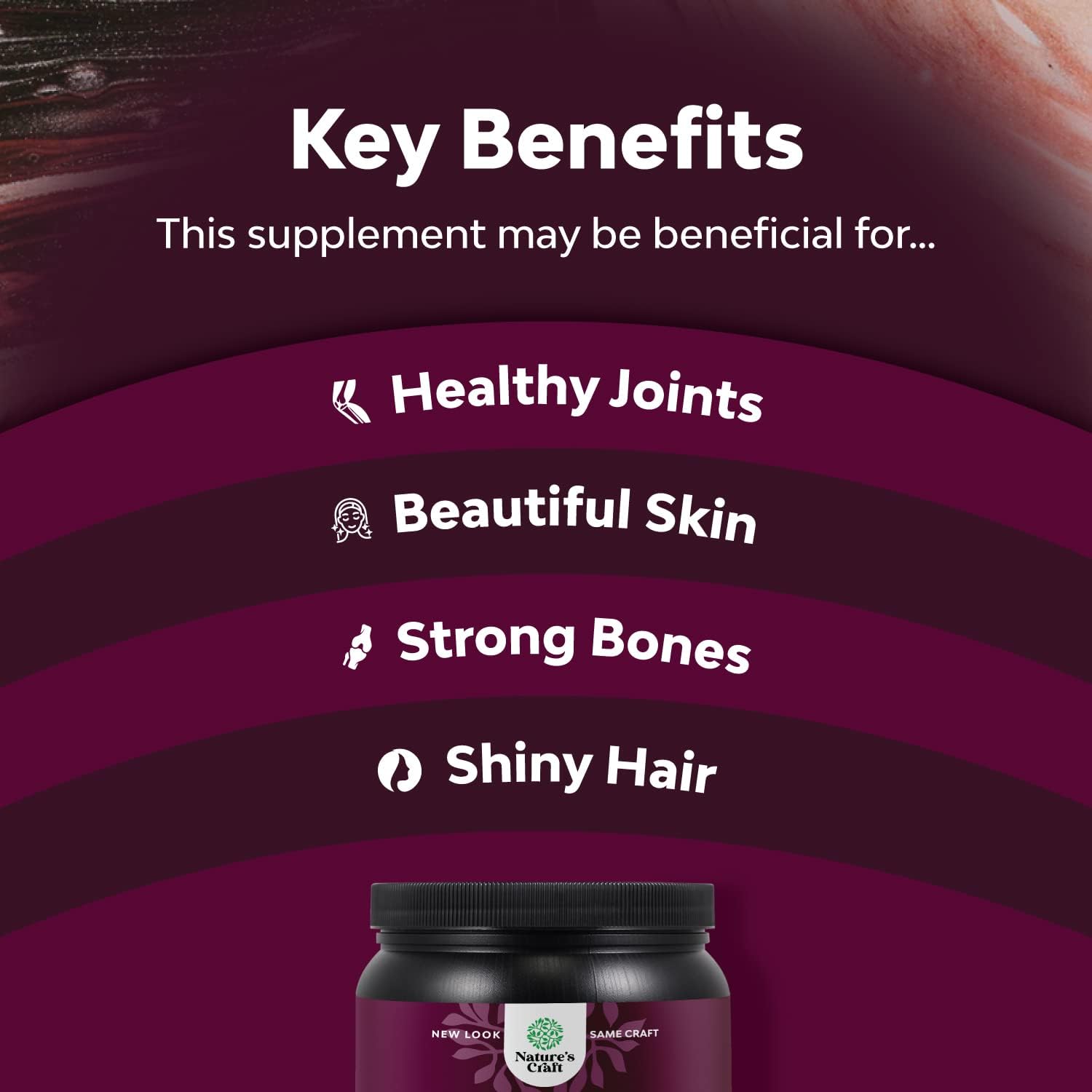 Multi Collagen Protein Powder Bundle for Women and Men - Hair Skin Nails Vitamins, Vitamin B Complex, Immune Support, Mood Boost, Memory and Brain Supplement