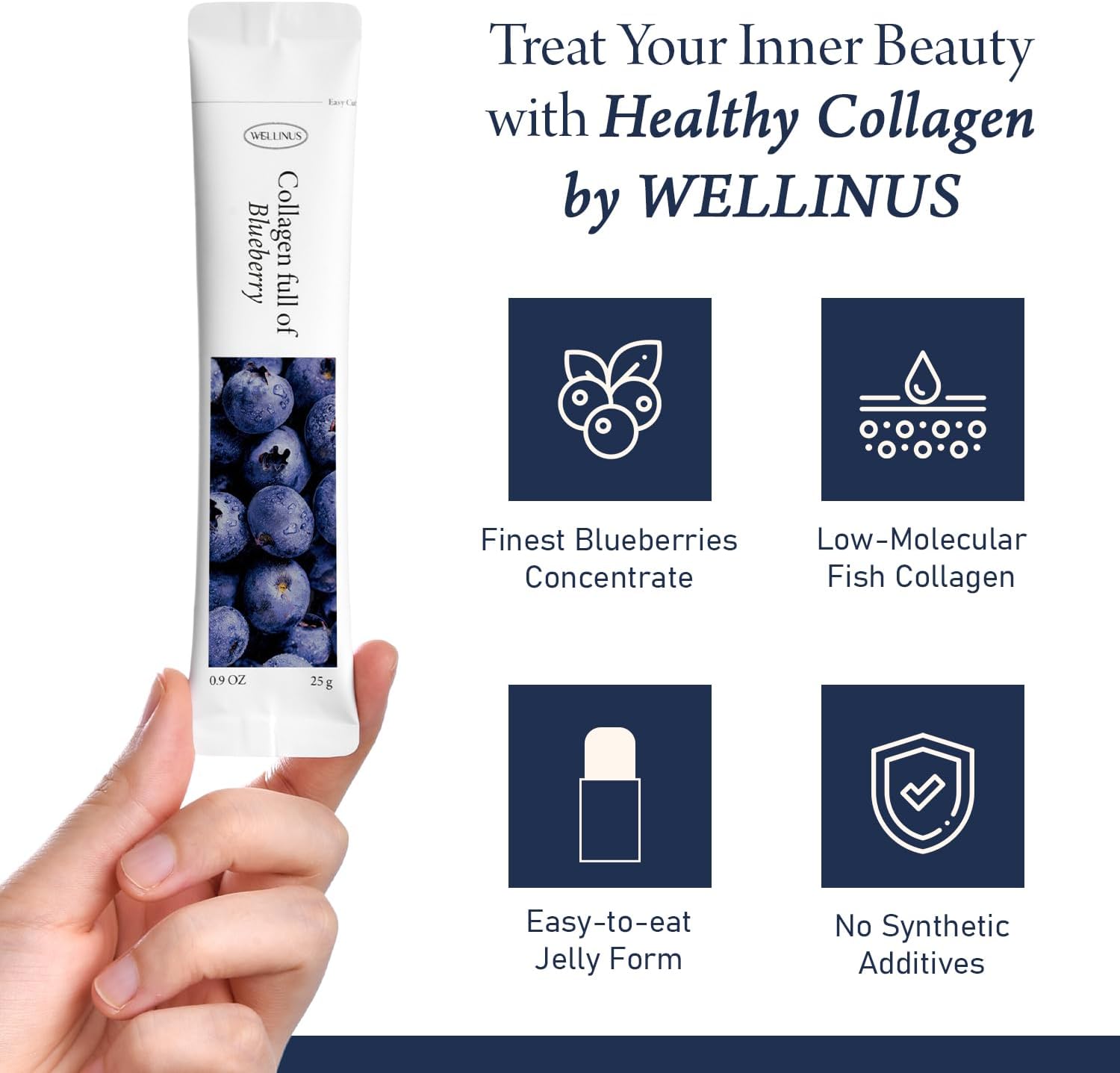 Multi-Pack Collagen Jelly Stick Snacks - 75 Sticks with Pomegranate, Mango, and Blueberry - Promotes Healthier Skin, Hair, Nails, Immune Support, and Joint Health