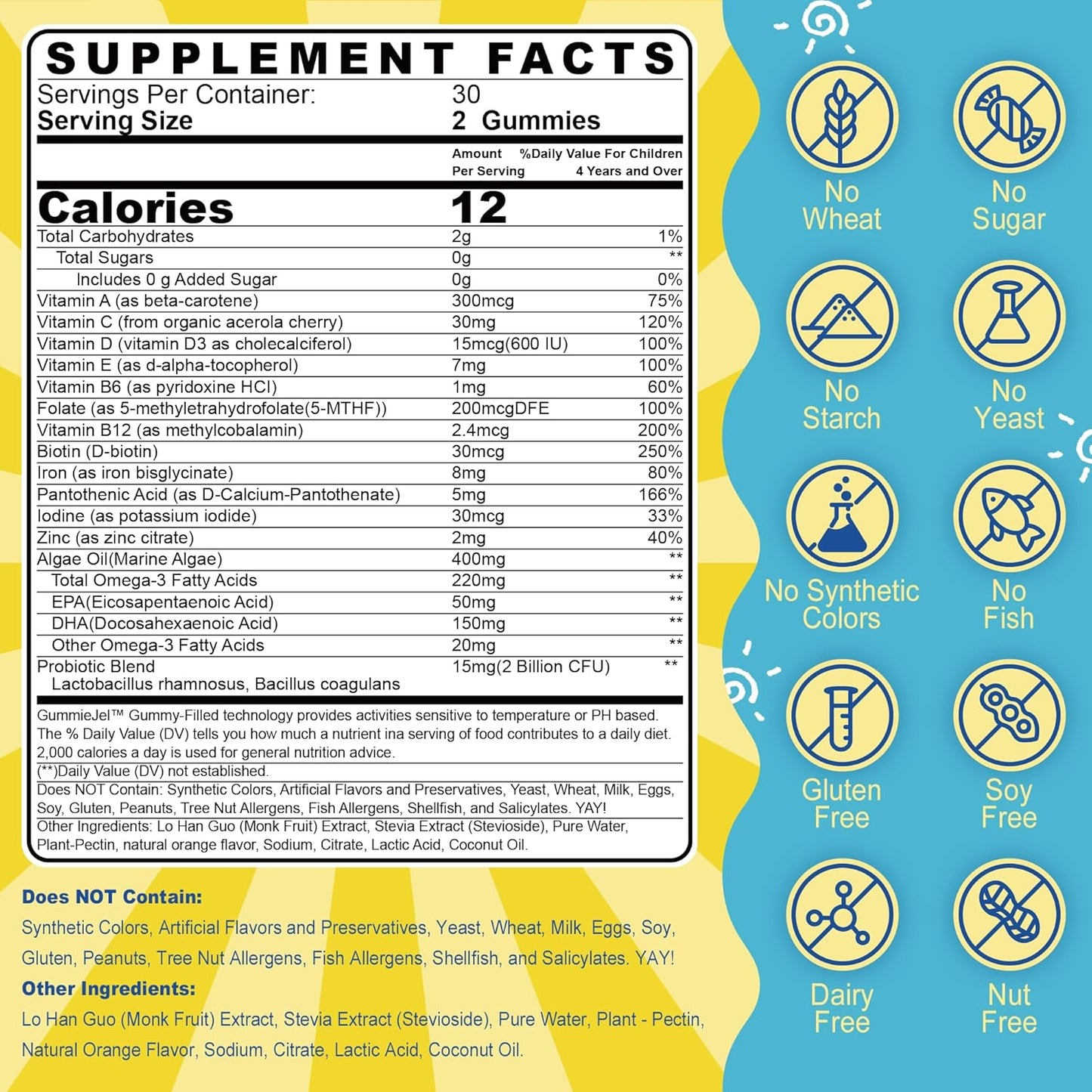 Multivitamin and Fiber Gummies for Kids and Adults by Nextdia