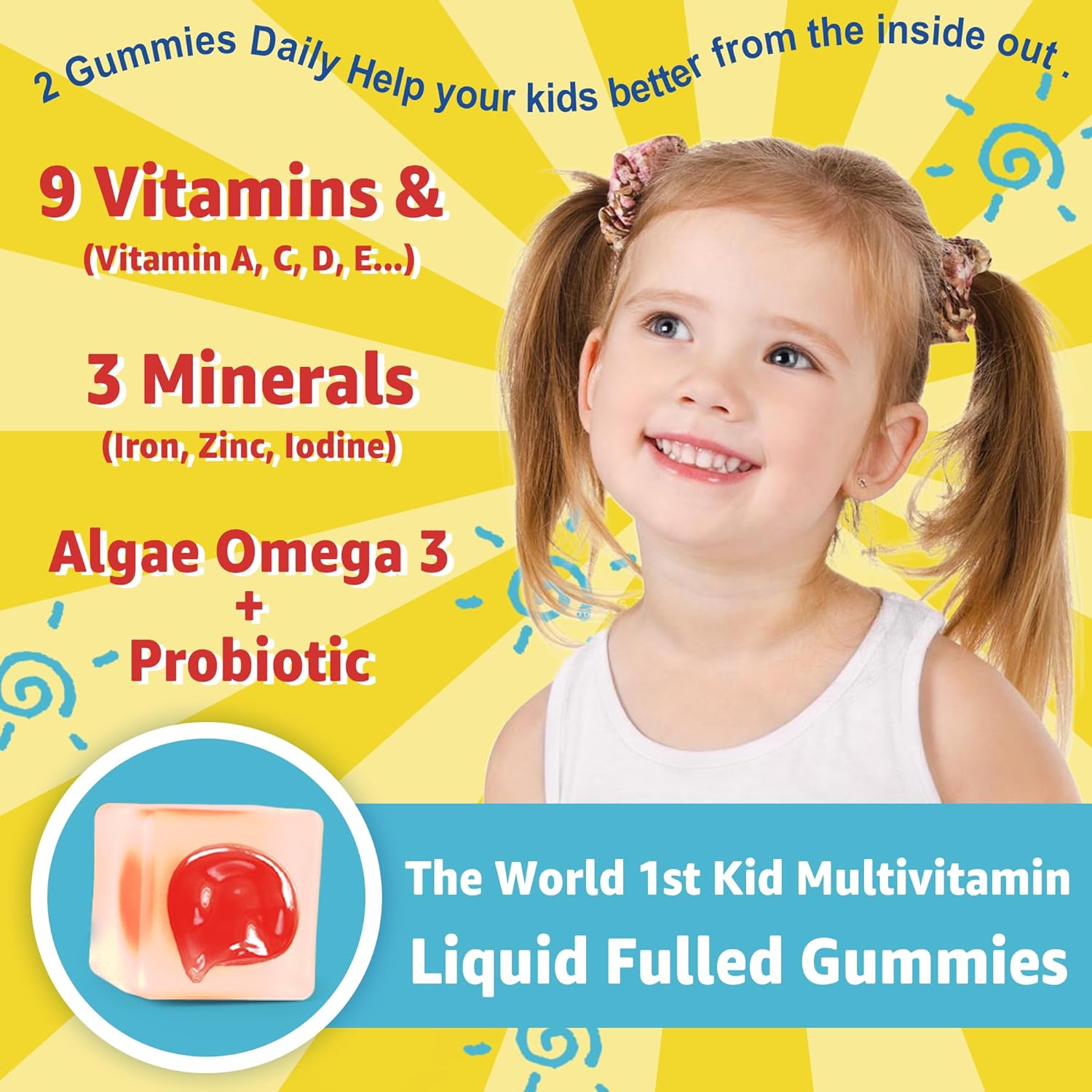 Multivitamin and Fiber Gummies for Kids and Adults by Nextdia