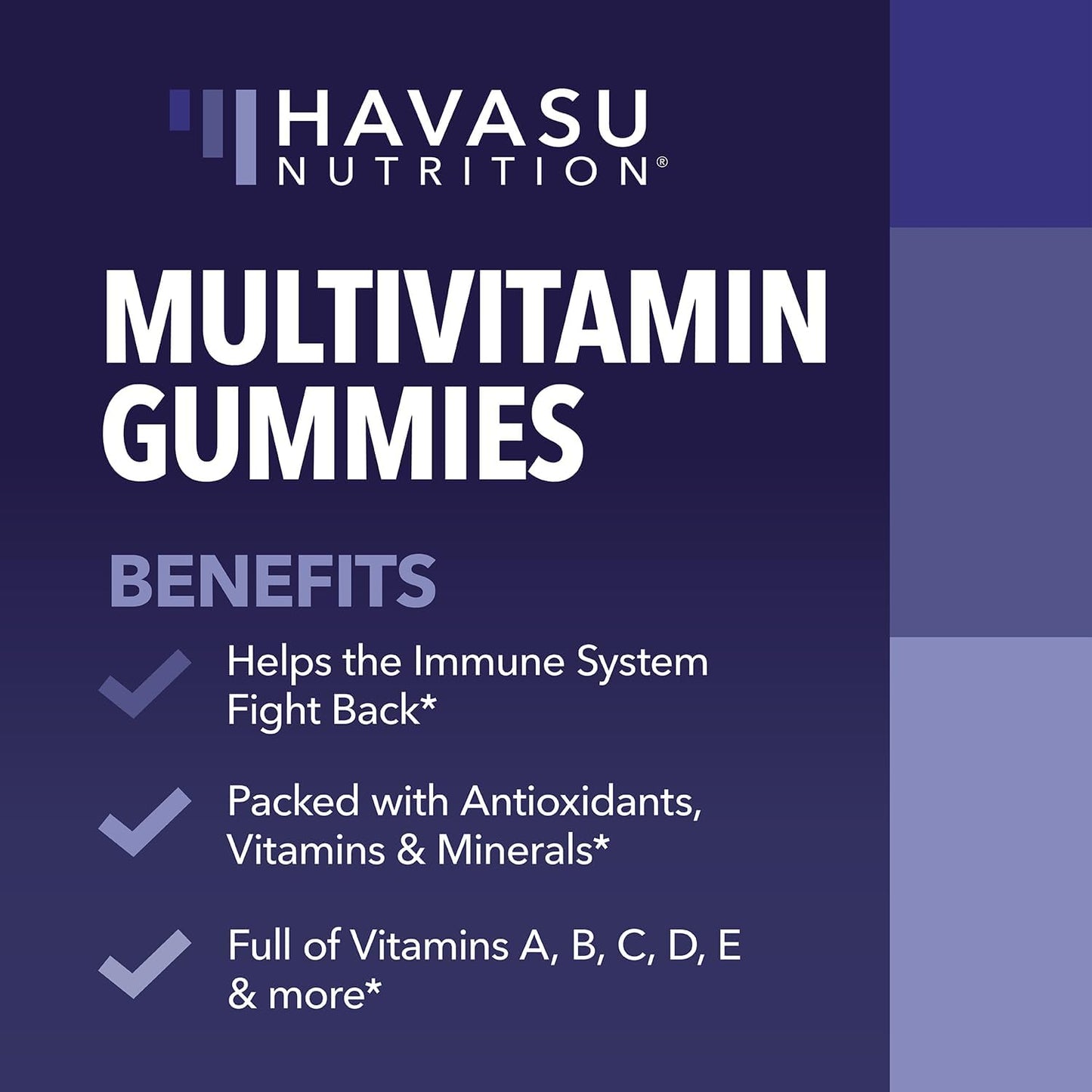 Multivitamin Gummies for Adults - Daily Gummy with Vitamin C, D, and Zinc - 60 Count - Mixed Berry Flavor - 1 Month Supply