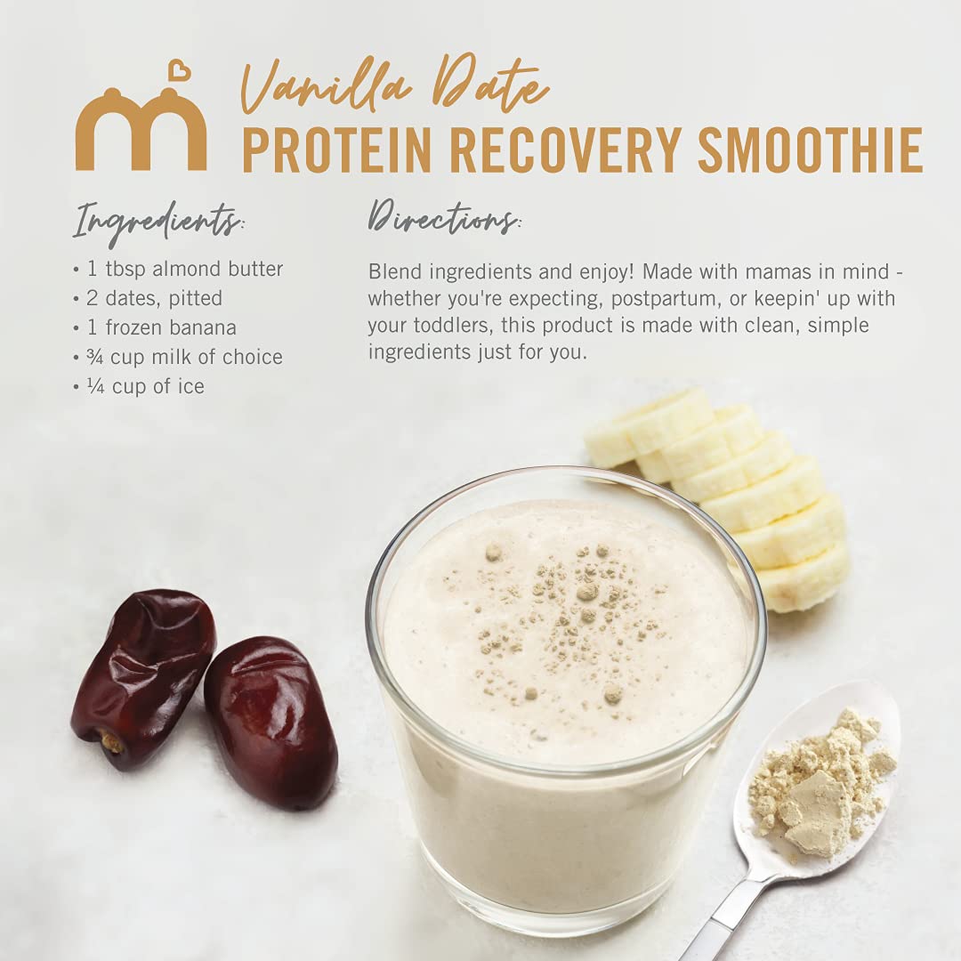 Munchkin® Milkmakers® Postnatal Recovery Protein Powder - Pea Protein, Lactation & Biotin for Postpartum Support - Vanilla - 5 Count