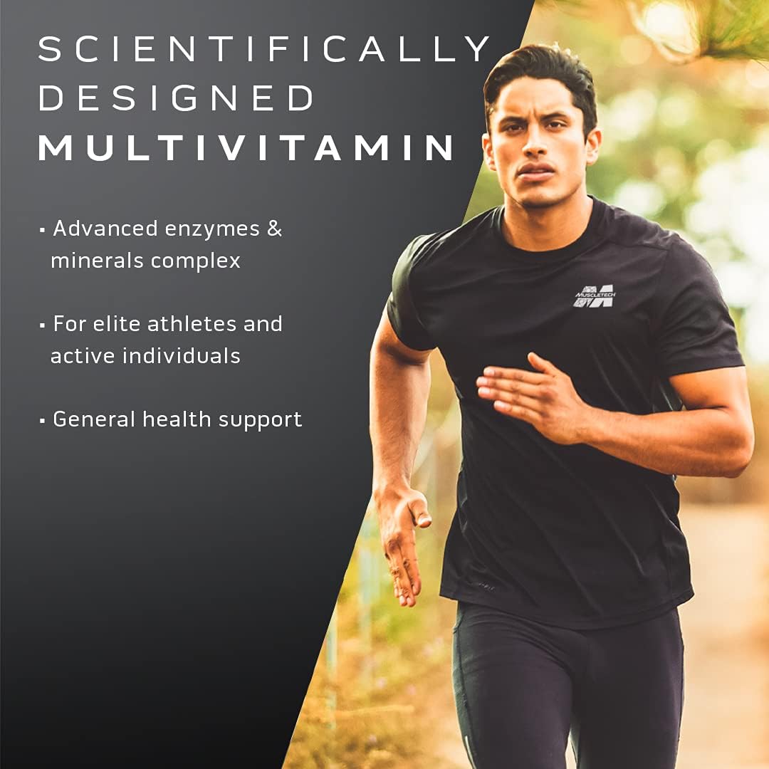 MuscleTech Nitro-Tech Ripped Lean Whey Protein Powder & Platinum Multivitamin Bundle for Men - Immune Support & Daily Workout Supplements