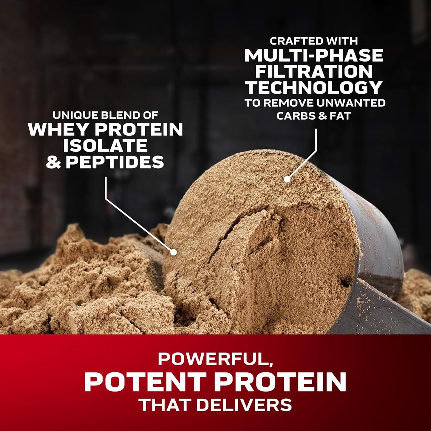 Muscletech Nitro-Tech Whey Protein Powder, Milk Chocolate Flavor, 10 lb - Muscle Building Formula with Whey Isolate & Peptides - 30g Protein, 3g Creatine, 6.6g BCAA