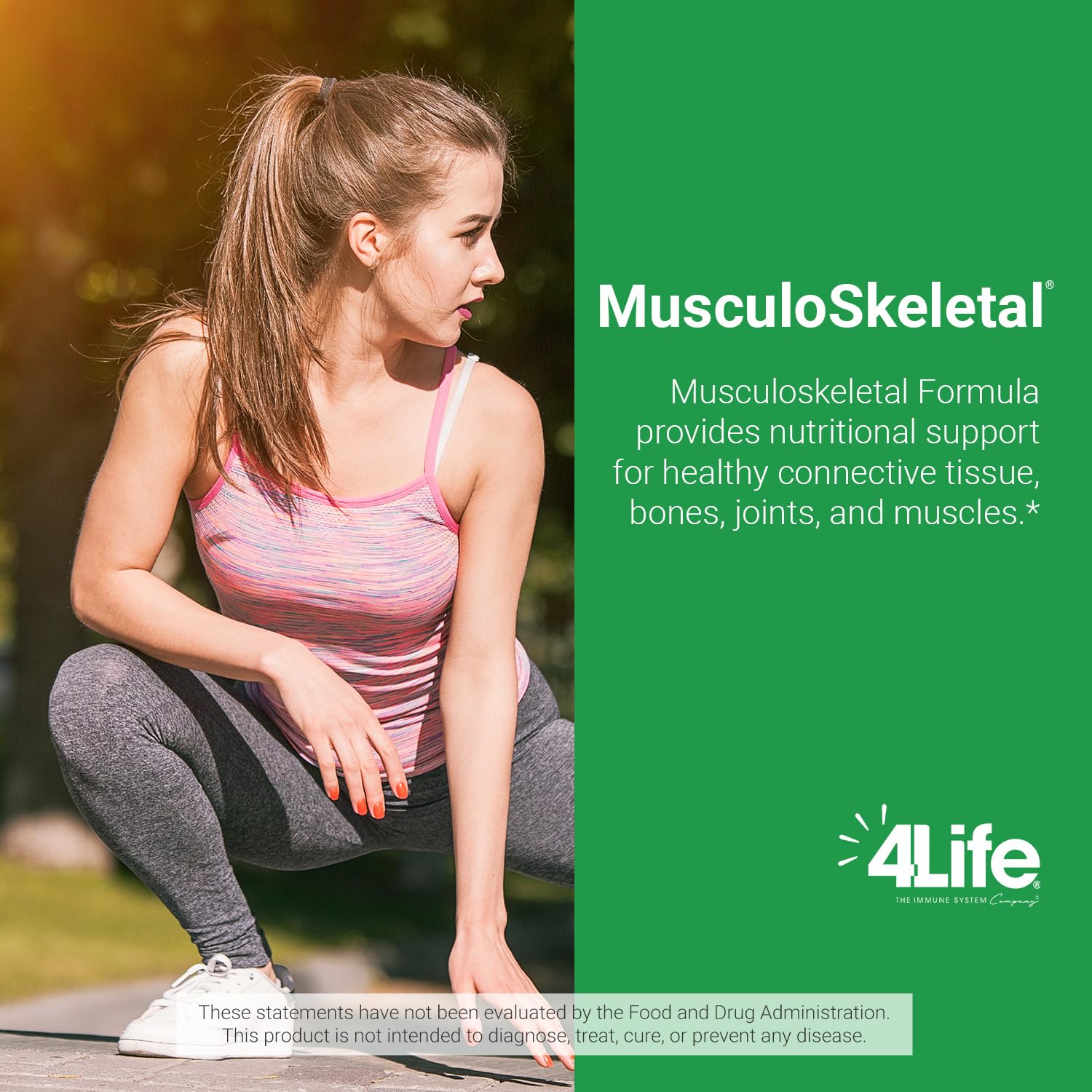 Musculoskeletal Formula with Devil’s Claw, Turmeric, Gotu Kola, Alfalfa for Bone, Joint, Muscle & Tissue Health - 60 Capsules