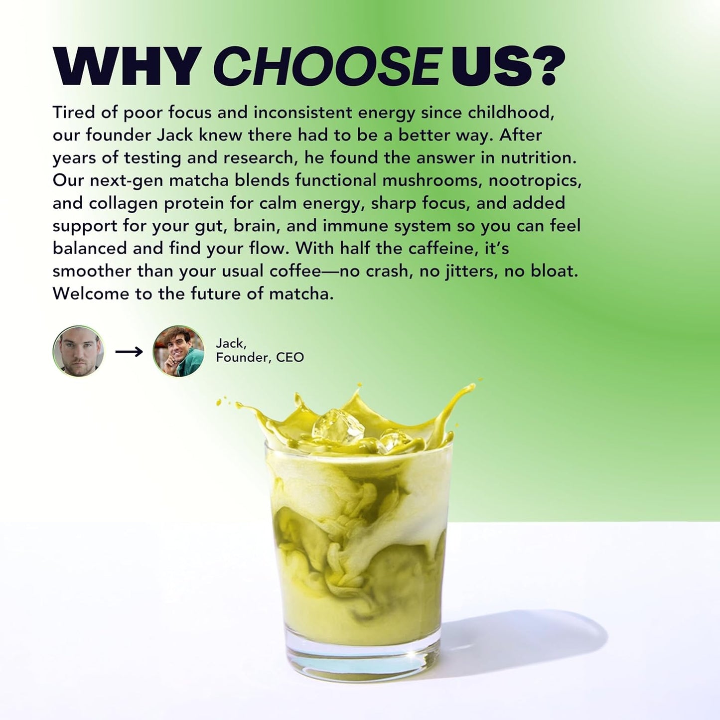 Mushroom Coffee & Matcha Bundle with Collagen, Chaga, Lions Mane, L-Theanine - 30 Servings for Focus, Energy, Digestion, Skin & Immunity