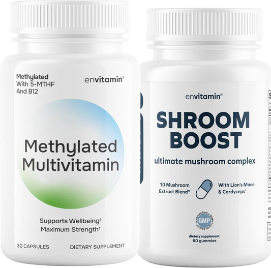 Mushroom Complex and Methylated Multivitamin Bundle for Enhanced Health Support