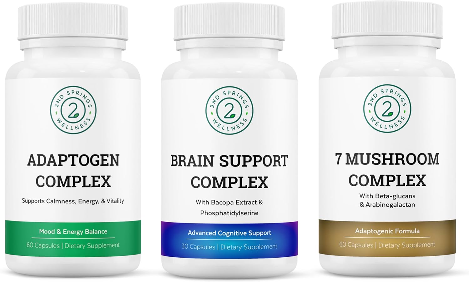 Mushroom Mastery Bundle for Immune Support, Cognitive Boost, and Stress Adaptation