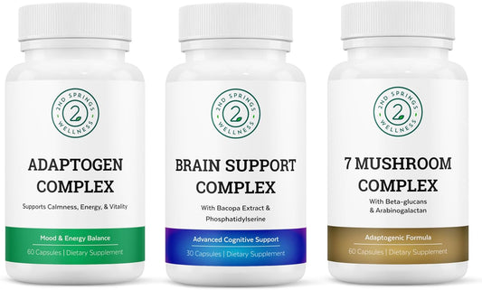 Mushroom Mastery Bundle for Immune Support, Cognitive Boost, and Stress Adaptation