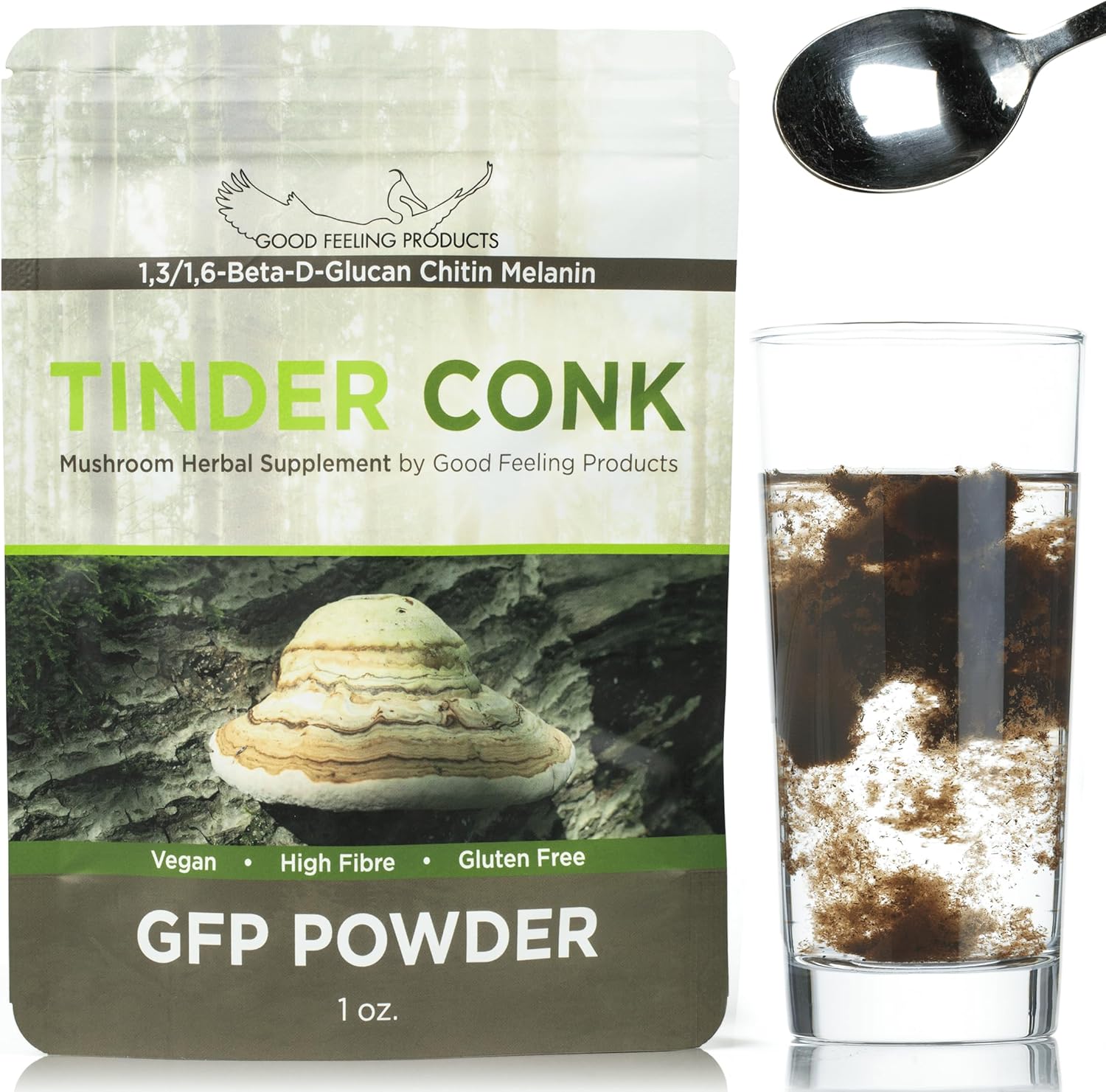 Mushroom Supplement Powder for Immune Support - Good Feeling Products for Men & Women