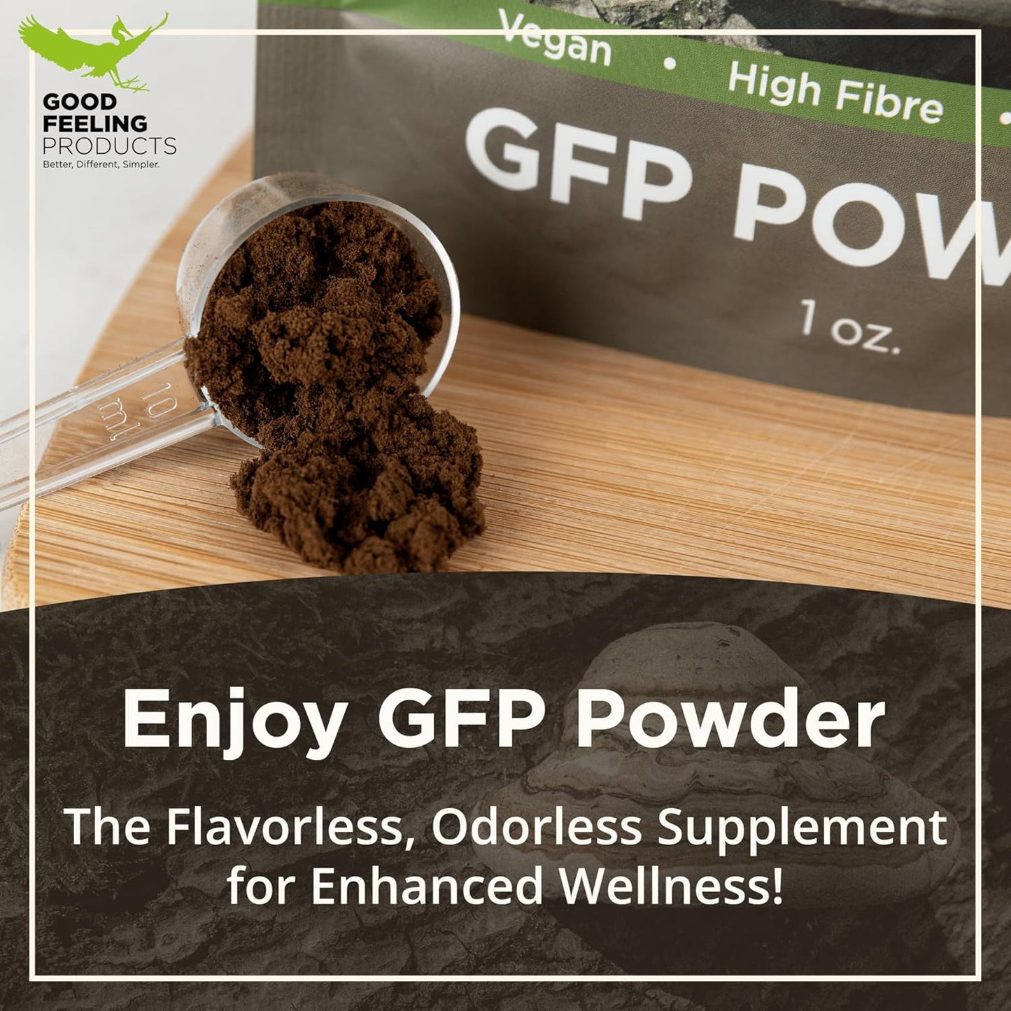 Mushroom Supplement Powder for Immune Support - Good Feeling Products for Men & Women