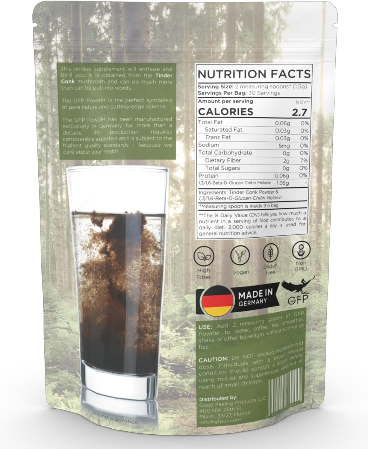 Mushroom Supplement Powder for Immune Support - Good Feeling Products for Men & Women