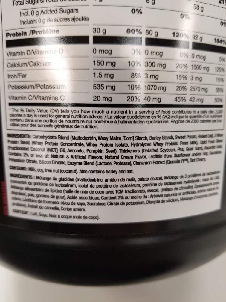 Mutant Mass Extreme Gainer Whey Protein Powder for Muscle Growth, High-Calorie Clean Nutrition (Jacked Berry Blast, 6 lbs)