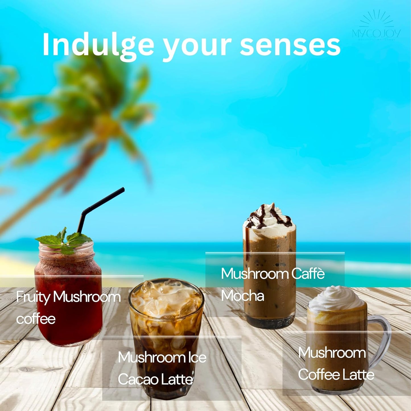 MYCOJOY HIGHER SELF™ Mushroom Coffee with IgG Colostrum, Organic Arabica, Lion's Mane, Reishi, Chaga, L-Theanine, and Frankincense - Immune Support & Focus Blend