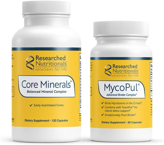 MycoPul Binder & Core Minerals Bundle for Supporting Mineral Status in Body During Protocols - 2 Products