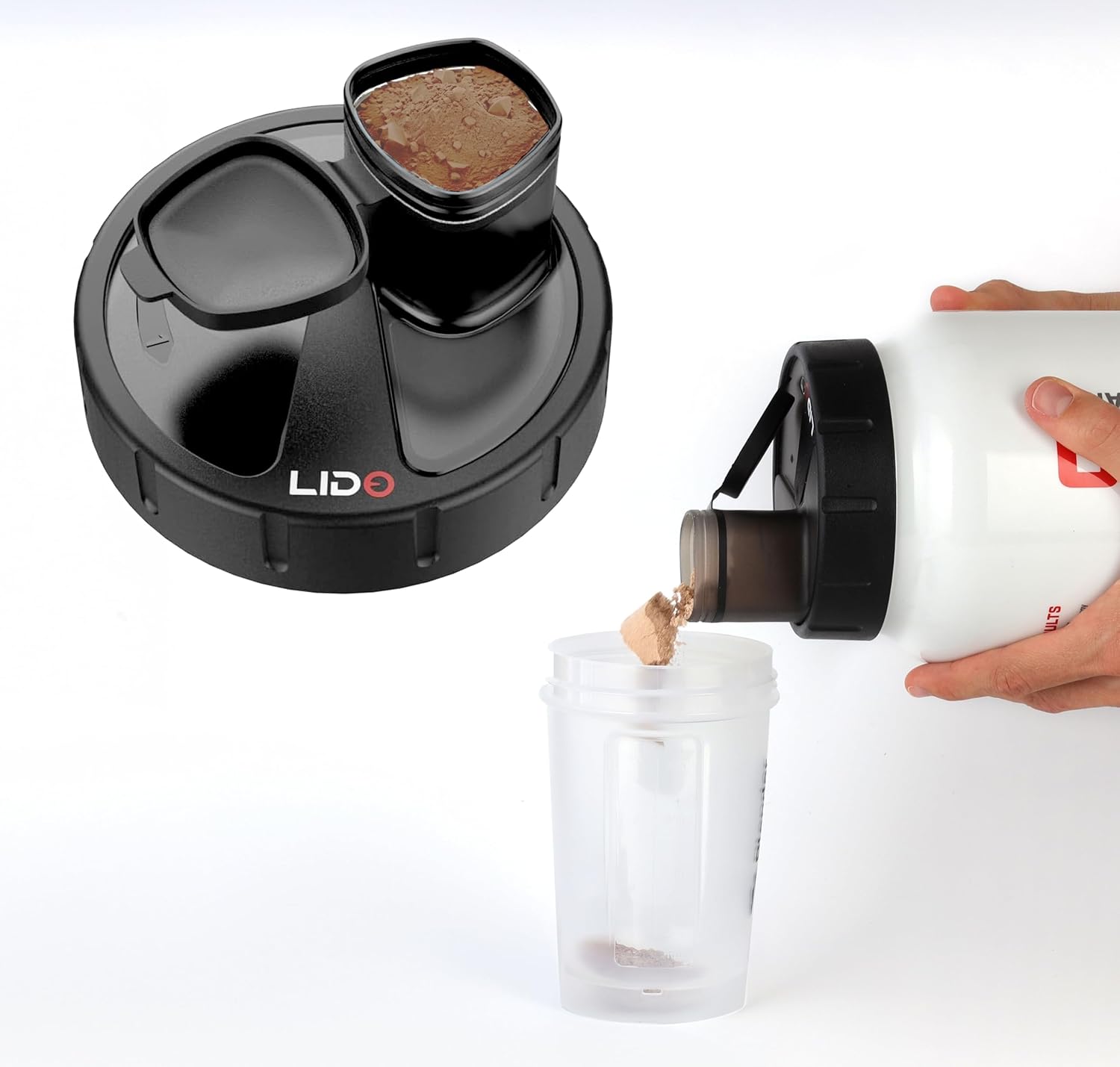 Mylido Medium and Large Protein Dispenser Set - Convenient Storage Solution
